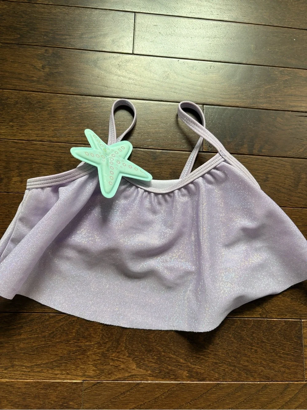 Disney Store The Little Mermaid Ariel 3-Piece Swimsuit Size 4 Sequins